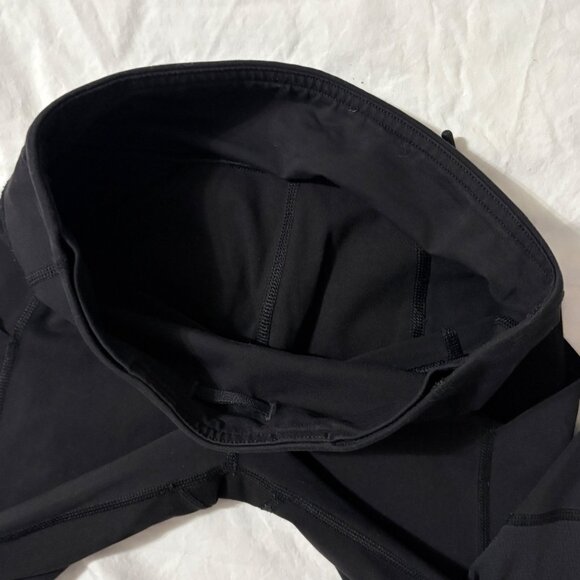 Lululemon Pace Rival Crop 22" Mid-Rise Black Luxtreme Running Leggings Size 2 - Picture 9 of 11